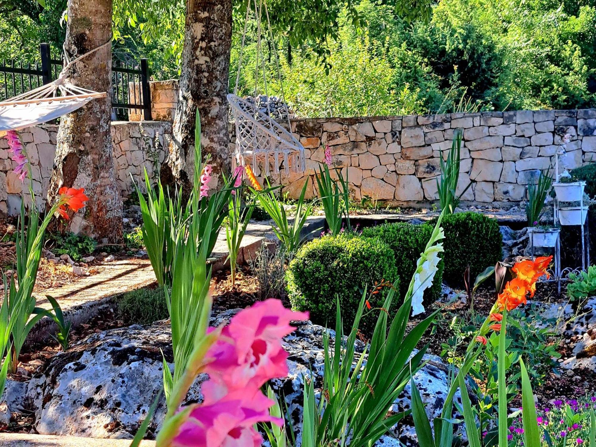 Relaxing Dalmatian House In Village Ljubitovica Bagian luar foto